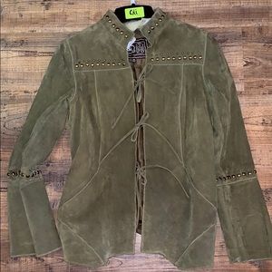 Chi by Falchi genuine suede leather jacket